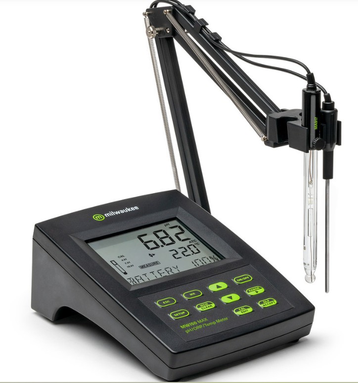 Ph, temperature laboratory bench meter